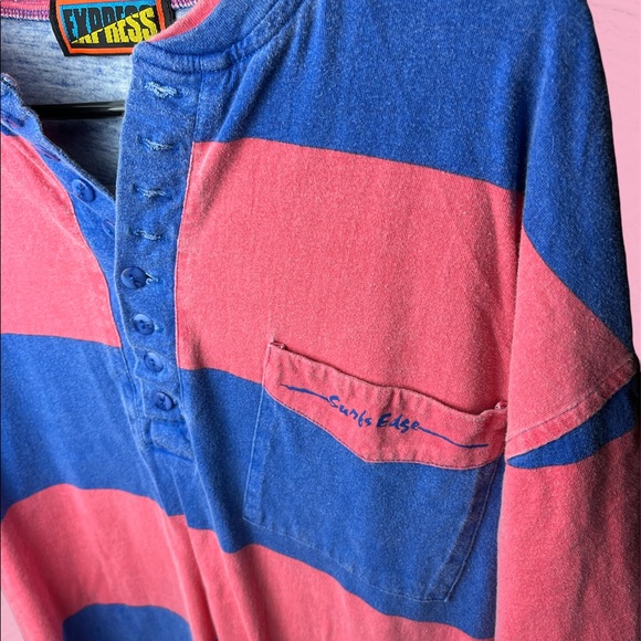 Vintage Express Mens Short Sleeve Shirt - Picture 2 of 3
